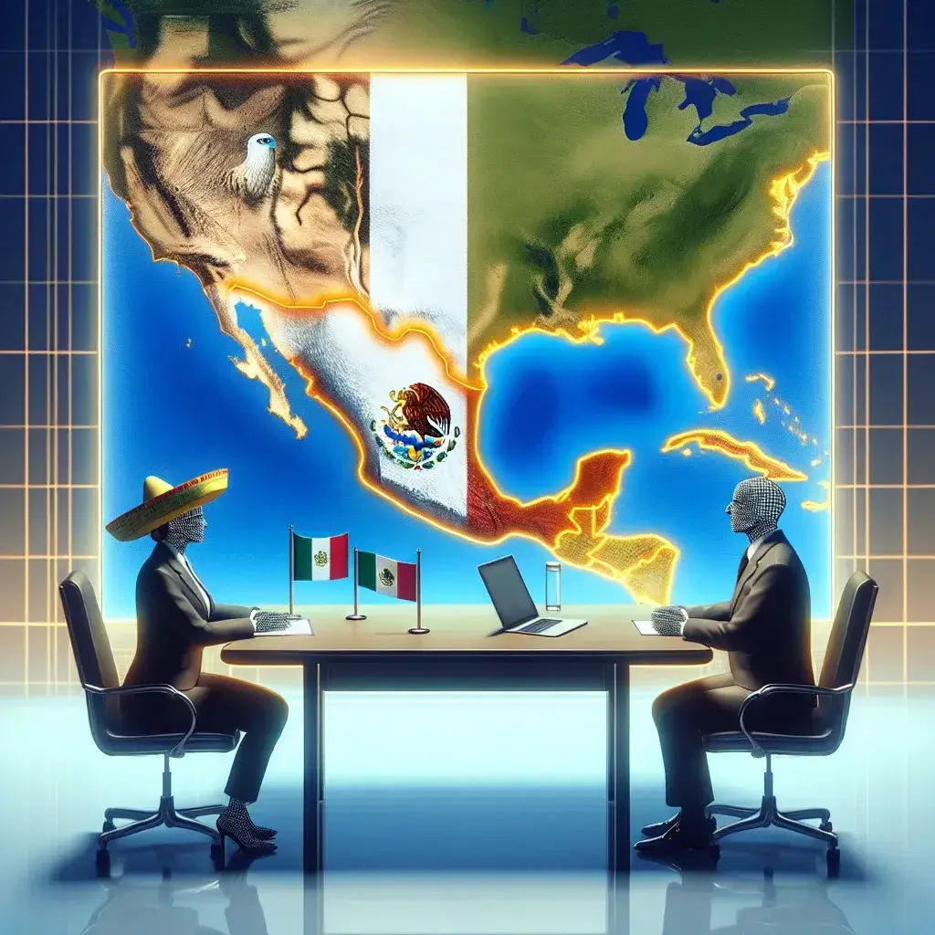 "Map showing the Gulf of America and surrounding regions, illustrating Mexico's legal dispute with Google over geographic naming rights in diplomatic context."